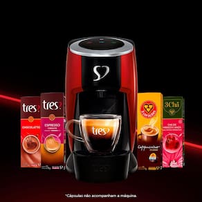 Cafeteira Espresso TRES 3 Corações Touch Automática - Vermelha - 110V - 3