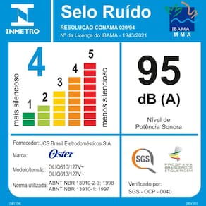 Liquidificador Oster 1400W Full Preto 3,2L - OLIQ610