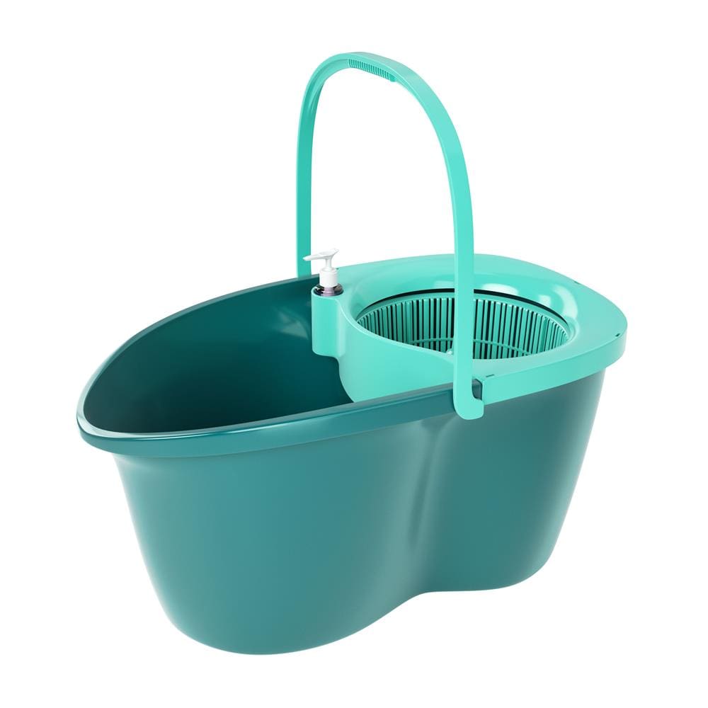 Mop Giratório Odyssey Fit com Balde 8L e Cabo Telescópico – Verde Esmeralda - 2