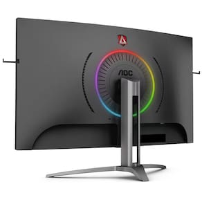 Monitor Gamer Curvo 31,5" AOC Agon AG323FCXE Tela Widescreen, Full HD,165Hz, 1ms e AMD FreeSync Premium - Preto