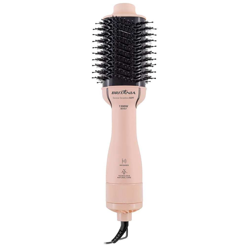 Escova Secadora Soft Britânia BEC07 1300w Bivolt - Rosa - 1