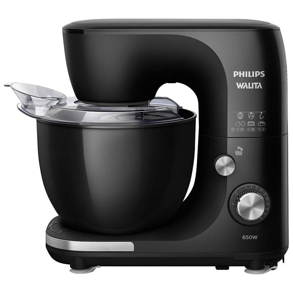 Batedeira Planetária Philips Walita RI7912 com 10 Velocidades e 650W - Preta - 220V