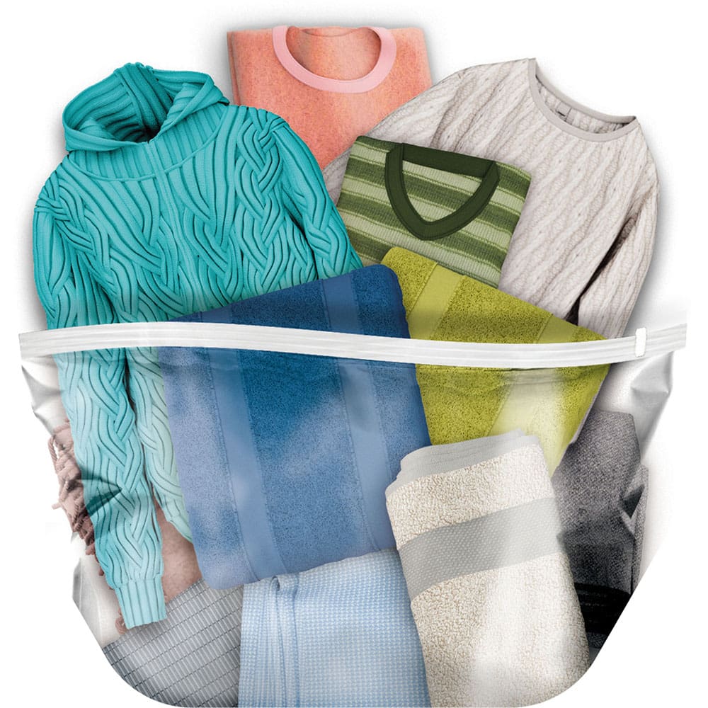 Organizador a Vácuo para Cabide Euro Home 120 x 70 cm - Transparente - 1