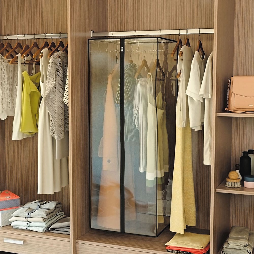 Organizador Pendurável Euro Home em TNT e PVC - Transparente - 2