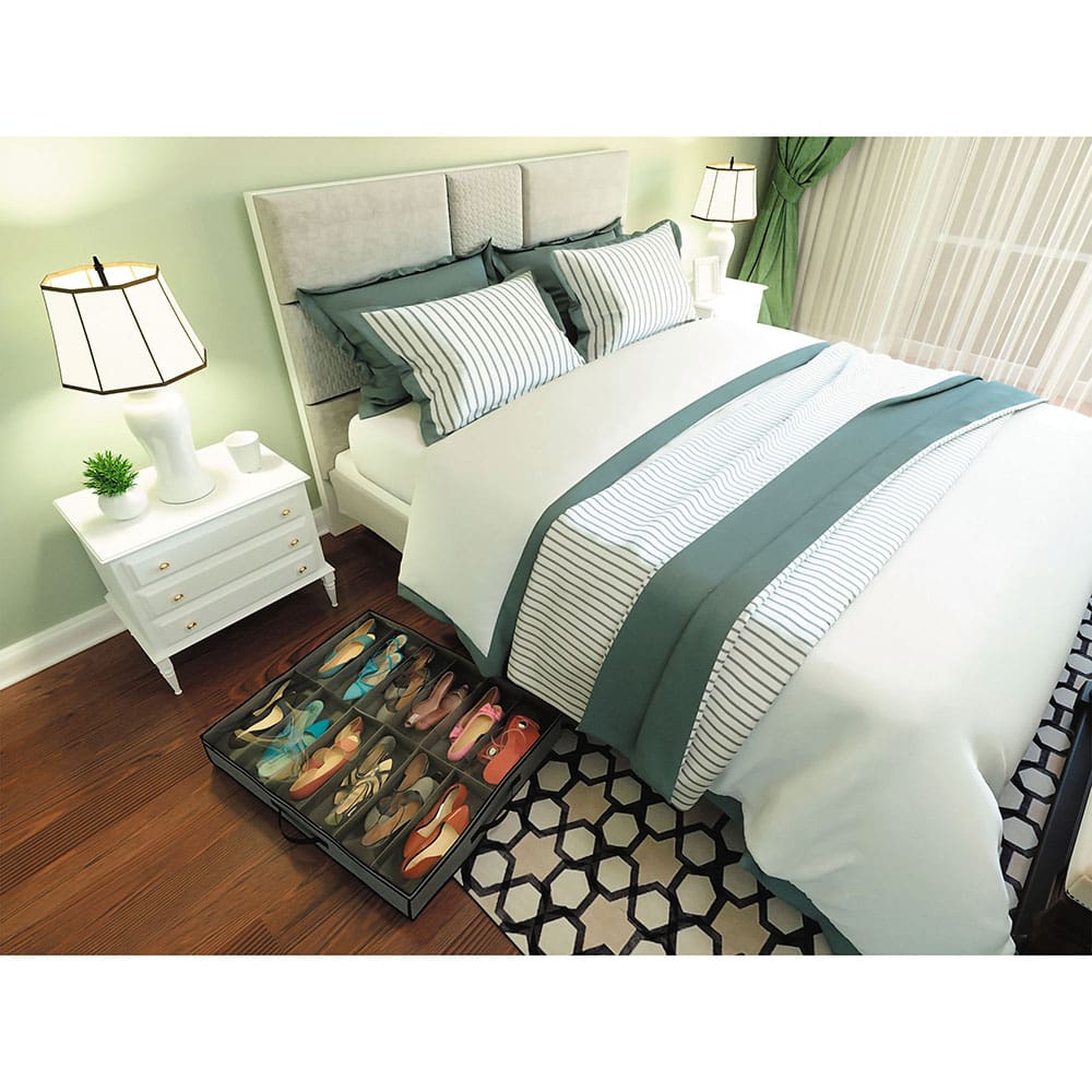 Organizador de Calçados Euro Home para 12 Pares em TNT e Papelão – Cinza - 3