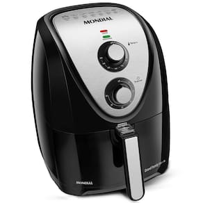 Fritadeira Elétrica Sem Óleo Mondial AFN-50 Grand Family Inox 5L - Preta