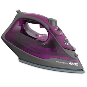 Ferro de Passar a Vapor Arno FPO1 Powergliss com Spray e Base Cerilium - Cinza/Roxo
