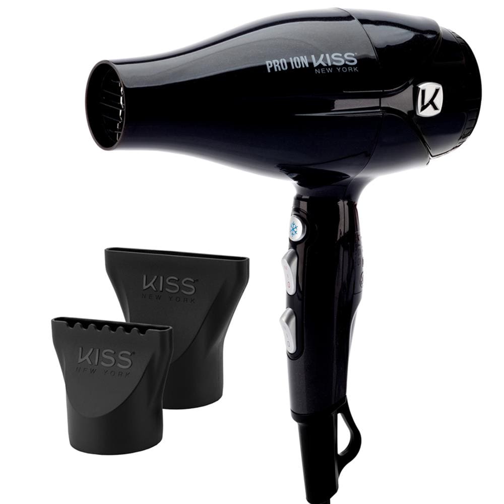 Secador de Cabelos Kiss New York Pro Íon Cerâmica BDP07BR 2200W - Preto - 110v - 2