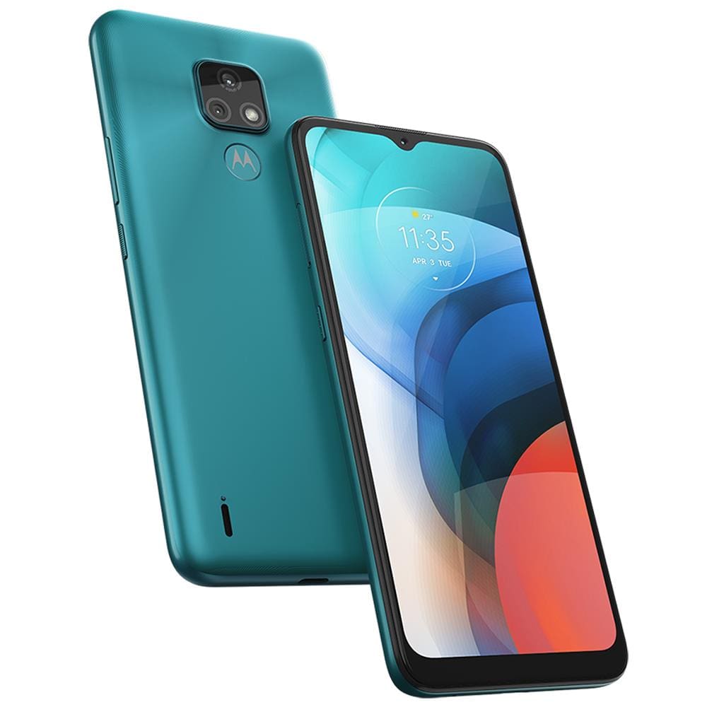 Smartphone Motorola Moto E7 Aquamarine 32GB, 2GB RAM, Tela de 6.5”, Câmera Traseira Dupla, Android 10 e Processador Octa-Core - 1