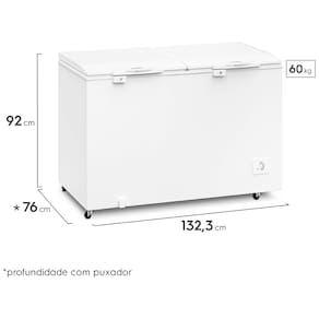 Freezer Horizontal Electrolux H440 2 Portas - Branco