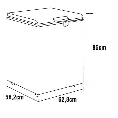 Freezer Horizontal Midea RCFA11 150L Shopping LATAM Pass