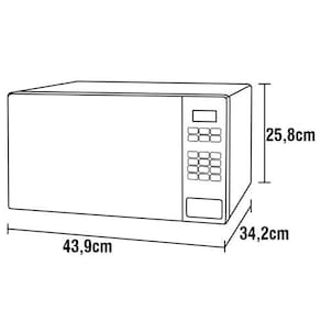 Forno de Micro-ondas Midea MRAS2 com Função Eco 20L - Branco