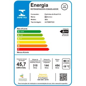 Refrigerador Electrolux Frost Free IB53 com Painel Blue Touch 454L - Branco