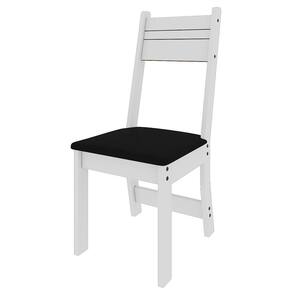 Mesa de Jantar Retangular Indekes Salvia com 4 Cadeiras e Assento Revestido em Courino