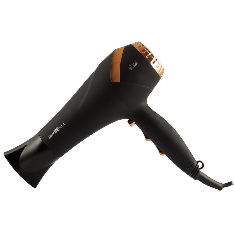 Secador de Cabelos Britânia Gold Tourmaline Íon BSC3200 2000W - Preto - 220v - 2