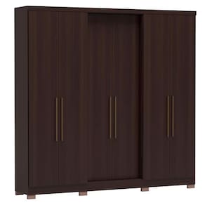 Guarda-Roupa Casal Bartira Napoli UP com 234,5cm de Largura, 6 Portas, 4 Gavetas e 4 Prateleiras