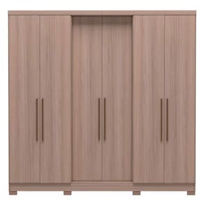 Guarda-Roupa Casal Bartira Napoli UP com 234,5cm de Largura, 6 Portas, 4 Gavetas e 4 Prateleiras