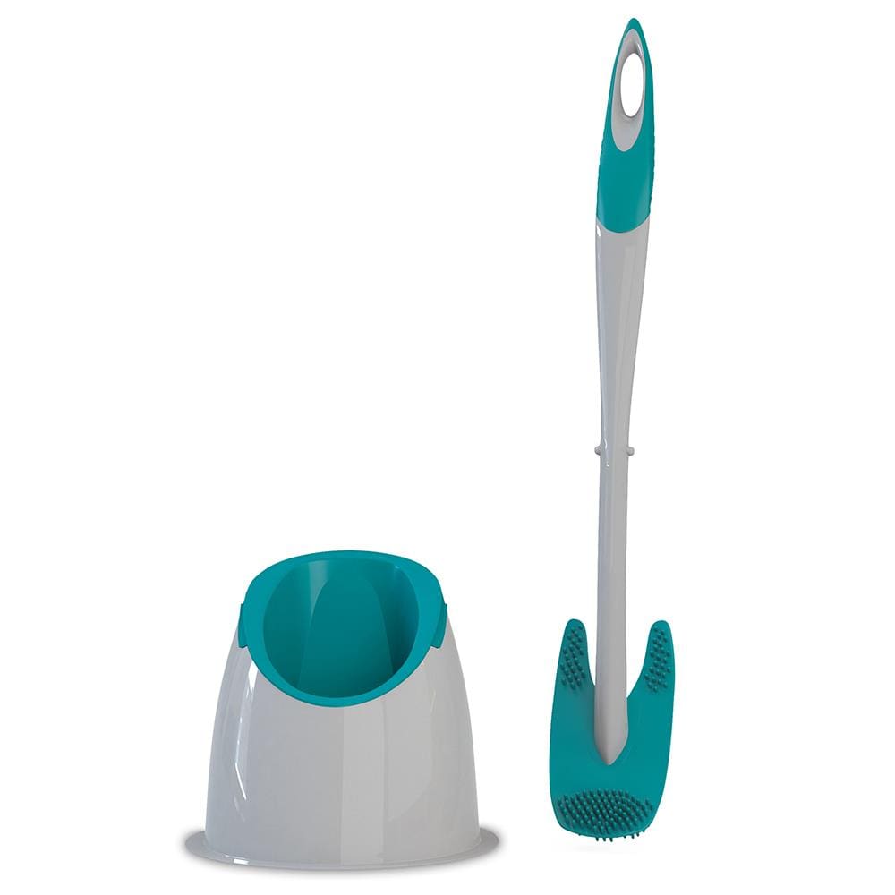 Escova Sanitária Emborrachada com Suporte FlashLimp - 1 Peça - 1