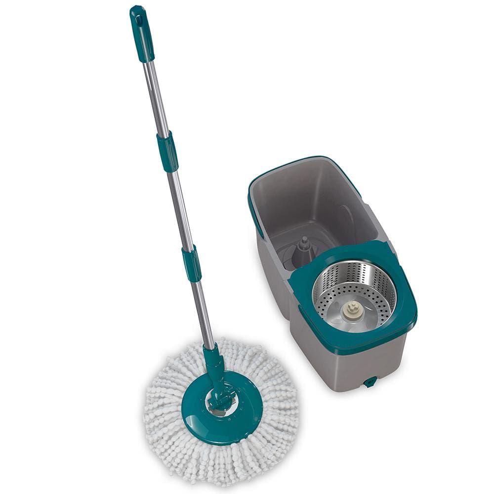 Mop Giratório Duas Águas Fit Flashlimp MOP7504 - Cinza/Verde Esmeralda - 3