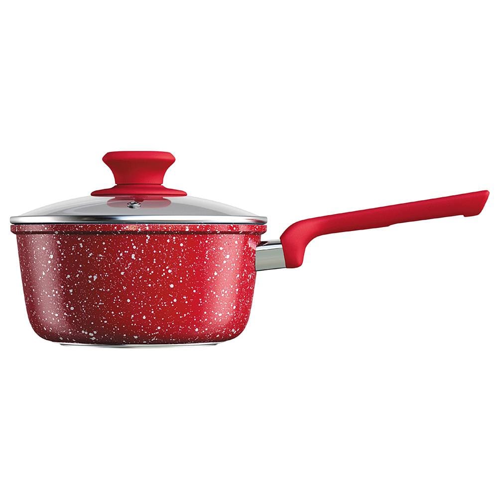 Panela Euro Home Colorstone Antiaderente 5 Camadas Vermelha – 2,2 L - 2