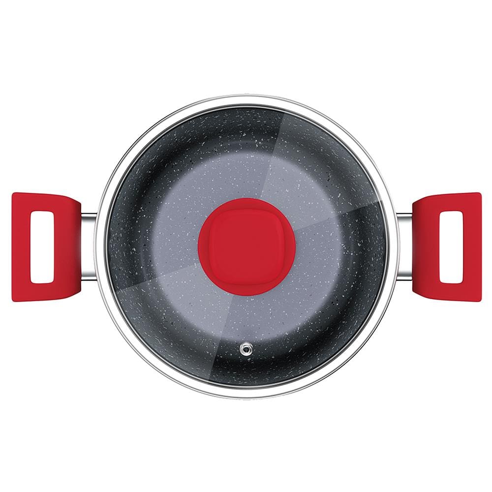 Caçarola Euro Home Colorstone Antiaderente 5 Camadas Vermelha – 4 L - 1