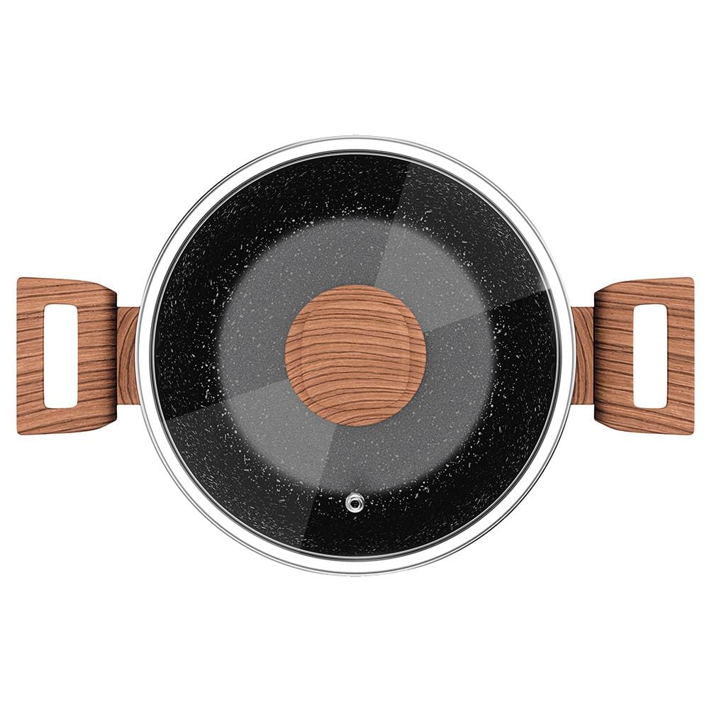 Caçarola Euro Home Colorstone Antiaderente 5 Camadas Preta – 4 L - 1