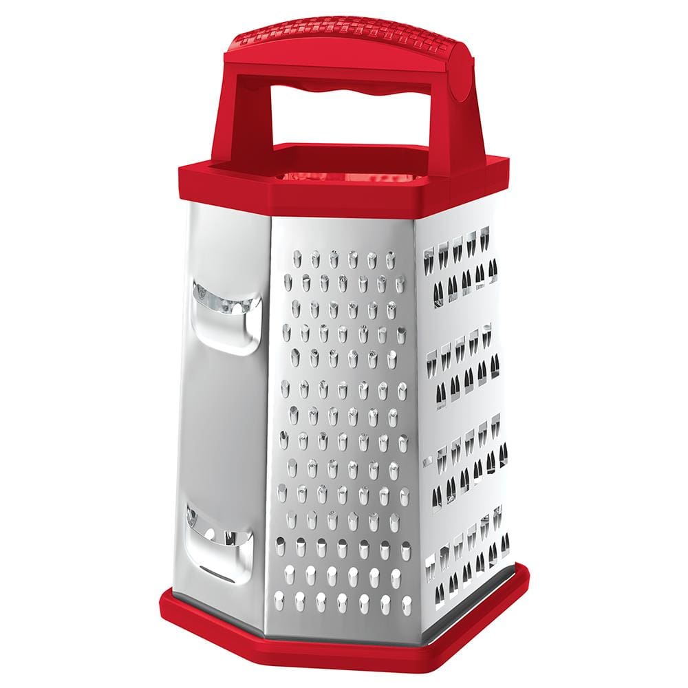 Ralador 6 Faces 8 Inox Euro Home - Vermelho - 1