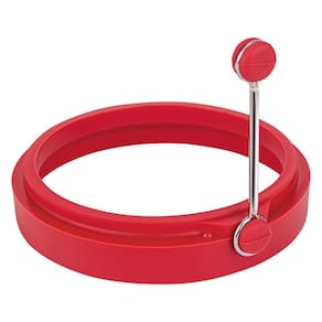 Anel Modelador para Fritar Ovos Euro Home em Silicone - Vermelho