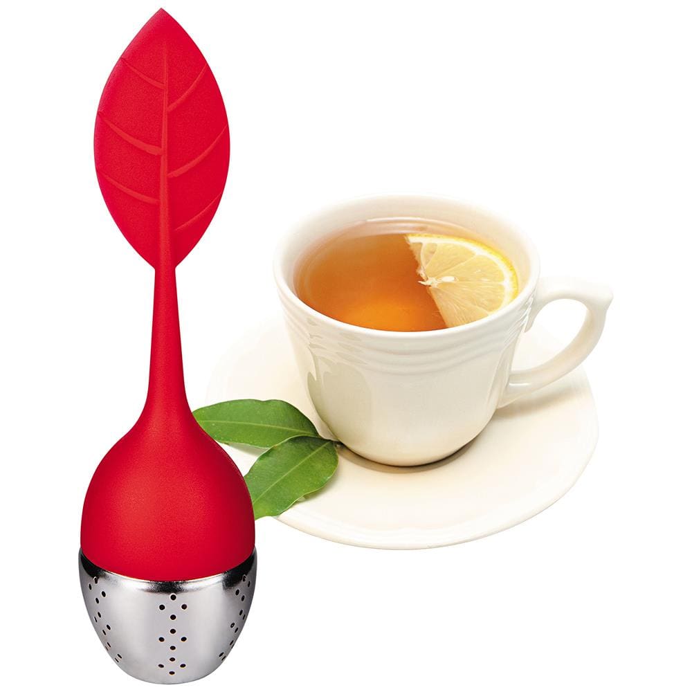 Infusor para Chá Euro Home em Silicone e Inox - Vermelho - 2