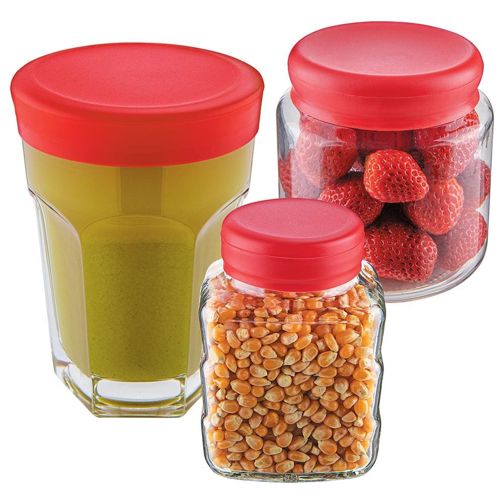 Conjunto de Tampas Euro Home em Silicone - 4 Peças - 1