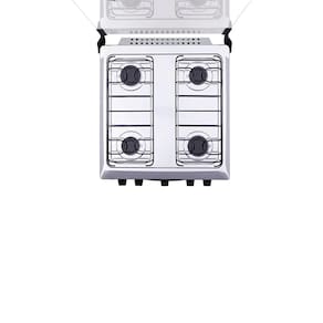 Fogão Atlas 4 Bocas Mônaco Plus Mesa de Inox Acendimento Automático Branco Bivolt