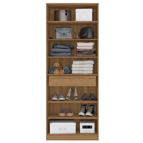 Armário Sapateira Demóbile Grife 2 Portas de Bater 6 Prateleiras e 1 Gaveta Interna 18 Pares - 182x71cm - Amendola - 2