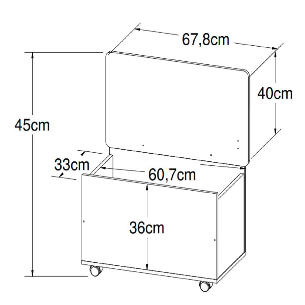 Baú Infantil Art In Meu Fofinho - Branco - 3