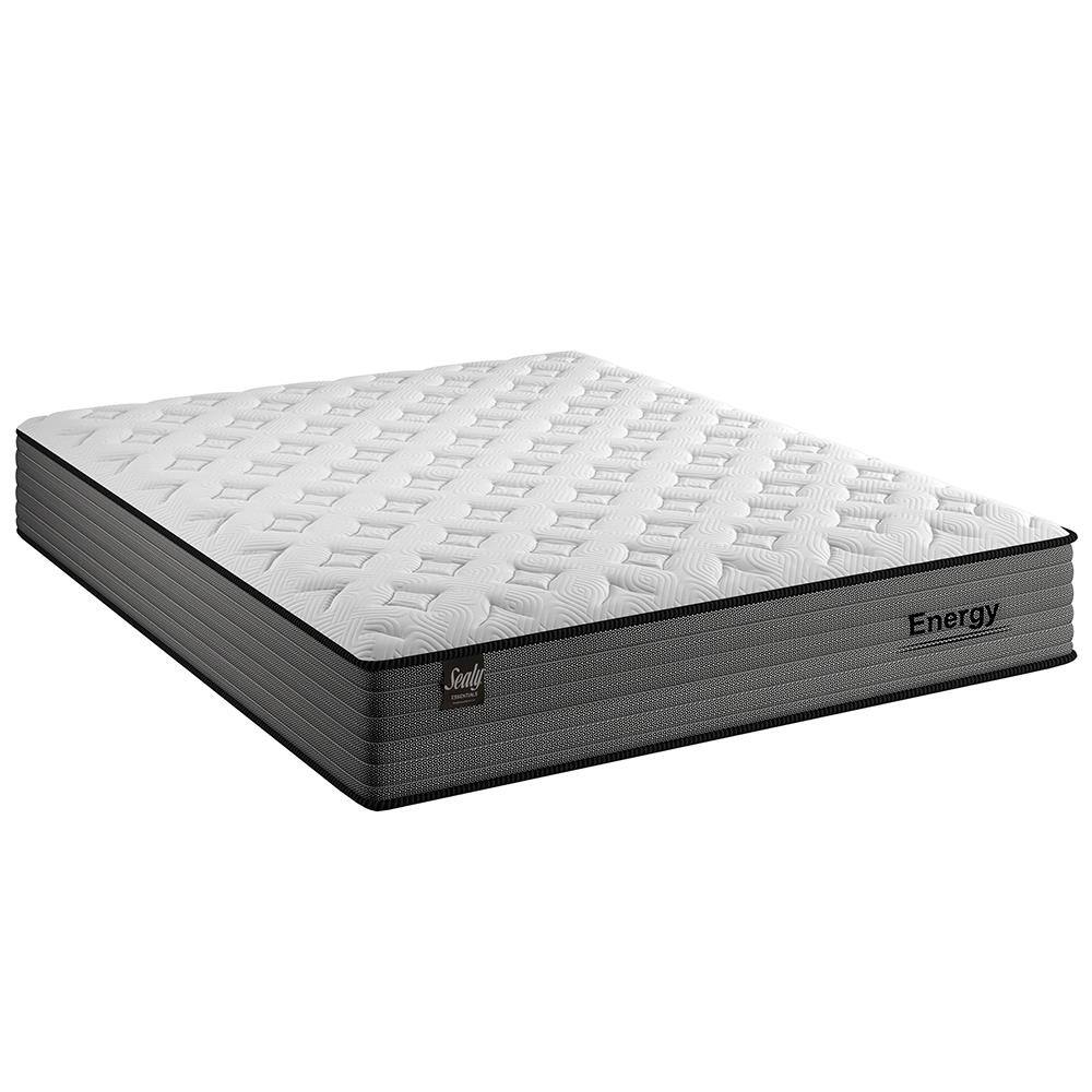 Colch o King Size Sealy Energy com Flat Pillow e Molas Ensacadas