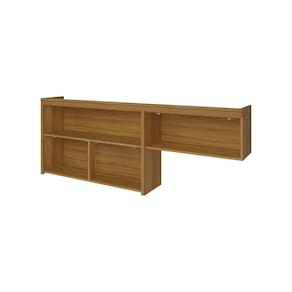 Armário Aéreo Nesher Princesa 2 Portas 4 Prateleiras – 200cm - Freijó/Grafite - 1