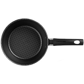 Panela Multiflon Essencial em Alumínio com Revestimento Interno Antiaderente e Tampa de Vidro com Saída de Vapor 18 cm – Grafite