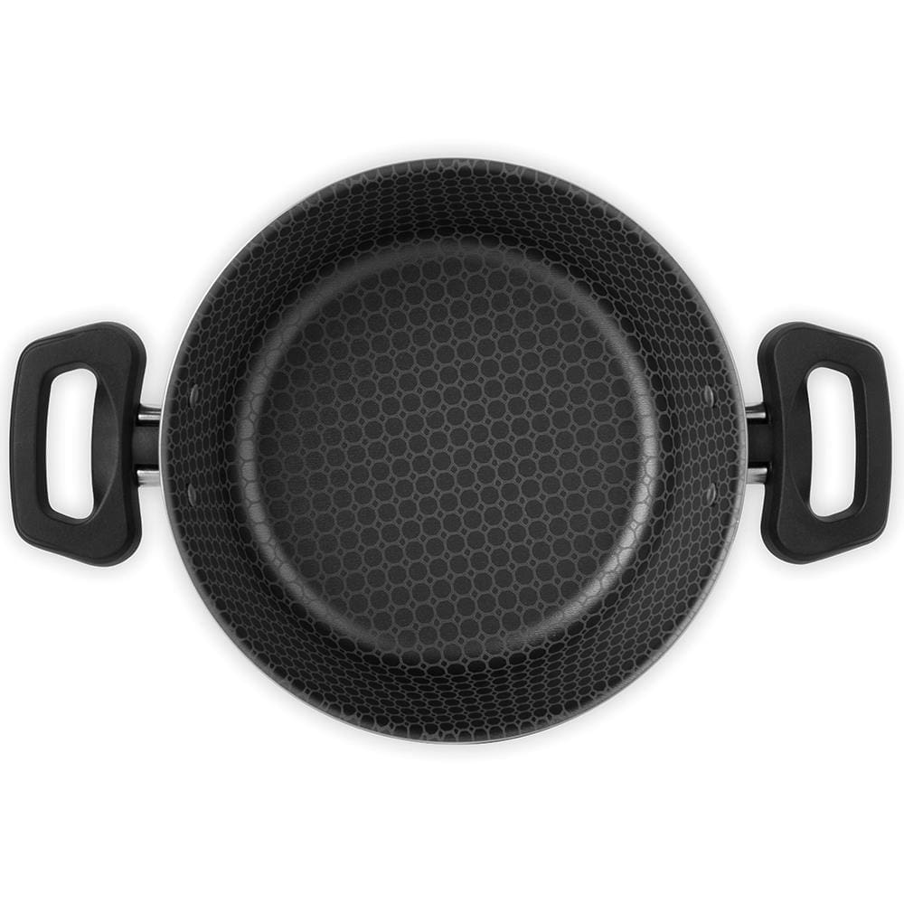 Caçarola Multiflon Essencial em Alumínio com Revestimento Interno Antiaderente e Tampa de Vidro com Saída de Vapor 24 cm – Grafite - CACAROLA 24 ESSENCIAL MULTIFLON - 2