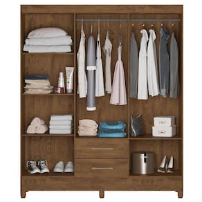 Guarda-Roupa Moval Panamá com 153 cm de Largura, 6 Portas e 2 Gavetas