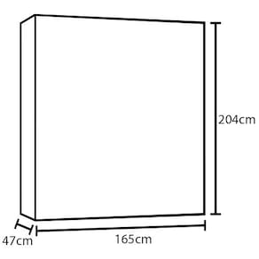 Guarda-Roupa Moval Portugal com 8 Portas e 1 Gaveta - Naturale/Branco - 3