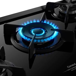 Fogão Consul 5 Bocas CFS5VAE com Mesa de Vidro e Acendimento Automático Bivolt – Preto