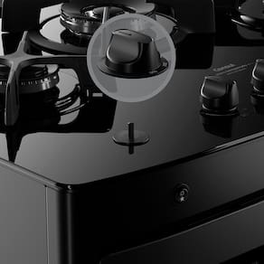 Fogão Consul 5 Bocas CFS5VAE com Mesa de Vidro e Acendimento Automático Bivolt – Preto
