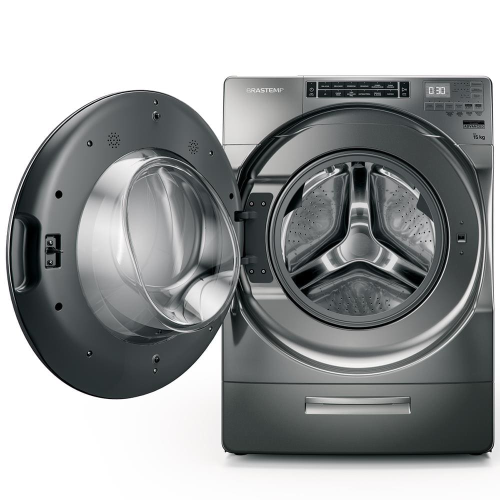 Lavadora de Roupas Brastemp 15 kg Front Load BNF15ASANA com Dispenser Auto Dosagem e Função Mais Roupas Titânio - 110v - 2