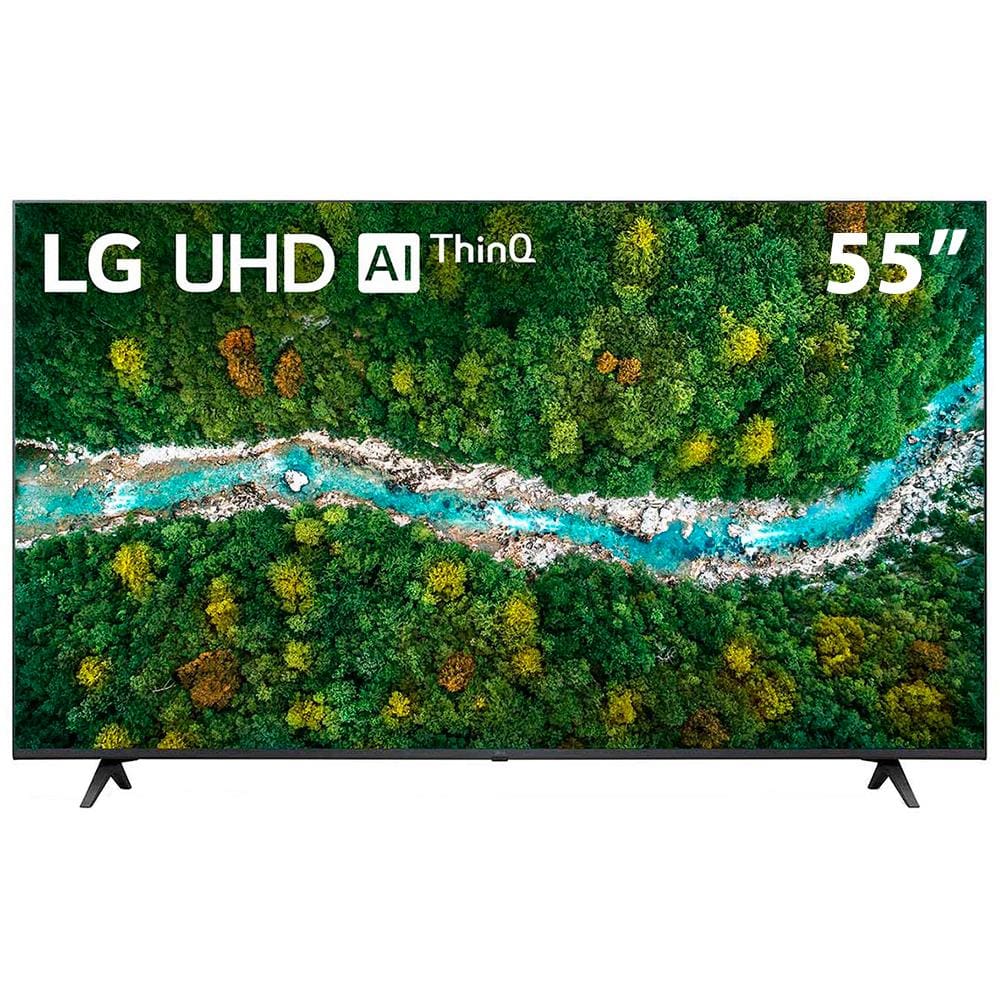 Smart TV 55" LG 4K UHD 55UP7750 WiFi, Bluetooth, HDR, Inteligência Artificial ThinQ, Google, Alexa e Smart Magic