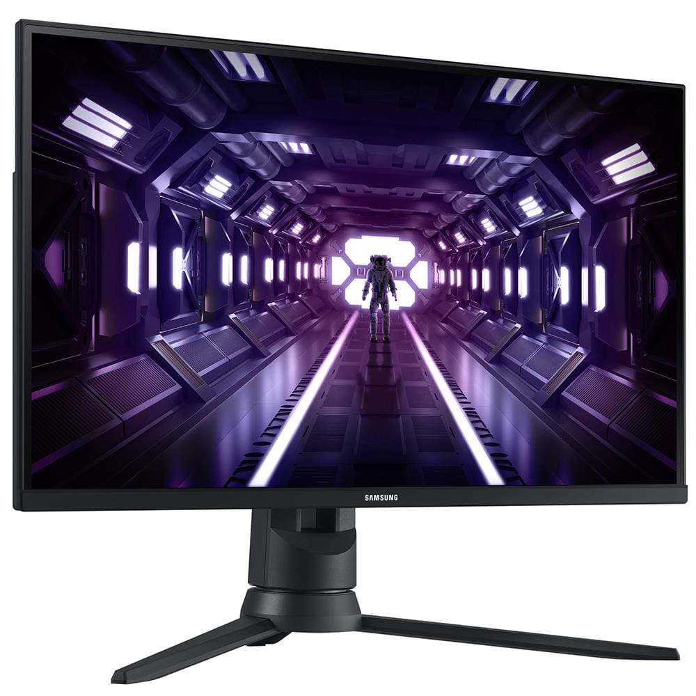 Monitor Gamer Samsung Odyssey 24", FHD, 144 Hz, 1ms, com ajuste de altura, HDMI, DP, VGA, Freesync, Preto, Série G3 - 2