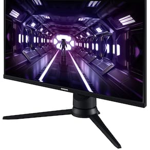 Monitor Gamer Samsung Odyssey 24", FHD, 144 Hz, 1ms, com ajuste de altura, HDMI, DP, VGA, Freesync, Preto, Série G3