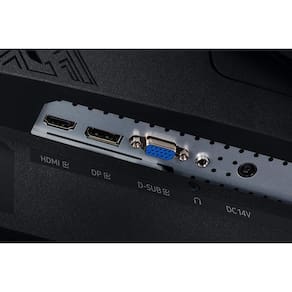 Monitor Gamer Samsung Odyssey 24", FHD, 144 Hz, 1ms, com ajuste de altura, HDMI, DP, VGA, Freesync, Preto, Série G3