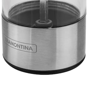 Moedor para Sal ou Pimenta Tramontina Realce em Aço Inox, Acrílico e ABS – Inox/Transparente/Preto