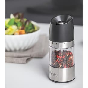 Moedor para Sal ou Pimenta Tramontina Realce em Aço Inox, Acrílico e ABS – Inox/Transparente/Preto