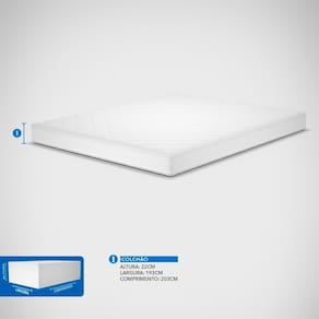 Colchão King Size Probel Guarda Costas Próintense DF Espuma D33 22x193x203cm - Bege/Marrom