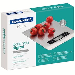 Balança Digital para Cozinha Tramontina Adatto 5kg em Aço Inox